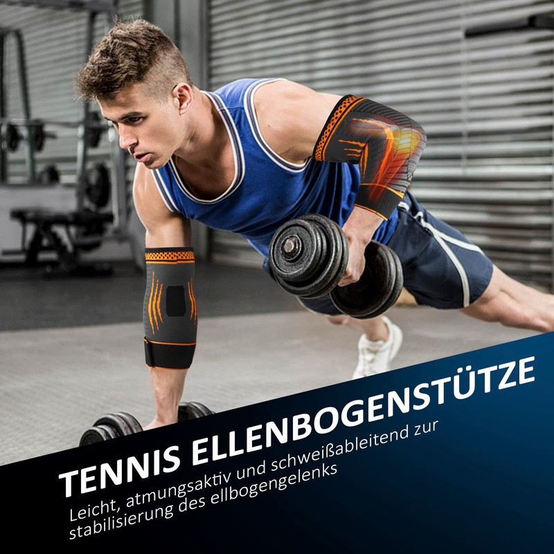 Elbow Support for Men and Women, 1 Piece, Compression Elbow