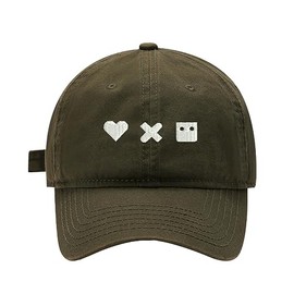 Mens Baseball Caps Embroidered Love Death and Robots Adjustable Dad Hat Washed Cotton (Green,7 1/2)