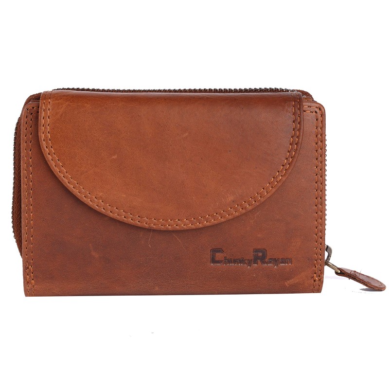 Chunkyrayan Genuine Leather Women's Purse, High-Quality, Vintage, RFID Protection, Includes