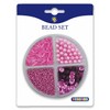 Playbox Beads Mix in Round Storage Box (Pink)