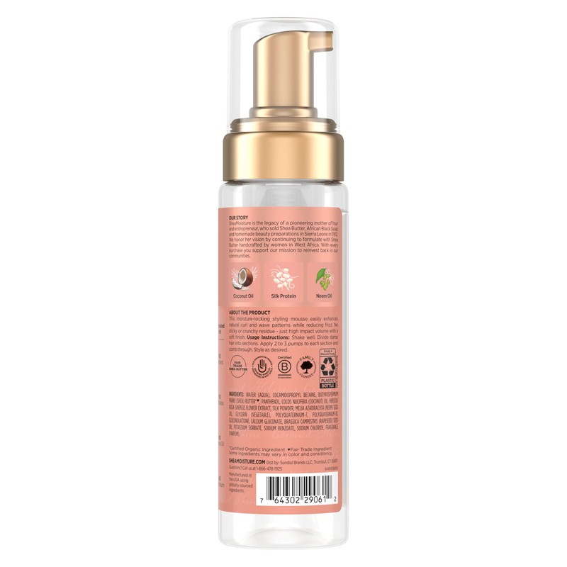 SheaMoisture Curl Mousse Coconut and Hibiscus for Frizz Control Styling