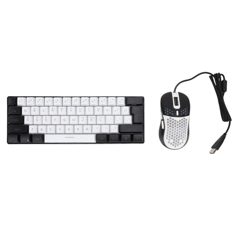 61 Key RGB Illuminated Keyboard with Mouse Multi Color LED