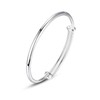 KFRS Sterling Silver Bangle Bracelets for Women,Fashion Versatile Simple Adjustable