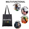 JXGZSO Disability Rights Tote Bag Disability Pride Shoulder Bag Disability
