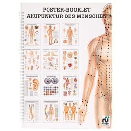 Acupuncture of Man Mini Poster Booklet Anatomy 34 x 24 cm 12 Posters