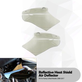 HDBUBALUS Heat Shield Motorcycle Tin Air Deflector Trim Fit For Harley Softail FLSTC 07-17