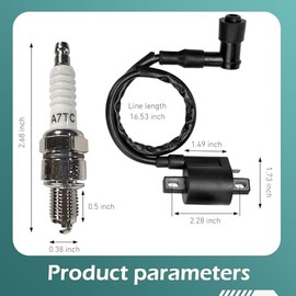 2 piezas de bobina de encendido de carreras, kit de bobina de encendido de motocicleta de alto rendimiento, accesorios de cables de bujía del motor, c