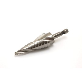 TEMO M35 Cobalt Spiral Flute Step Drill, 12 Size From 3/16 Inch To 7/8 Inch, 1/4 Inch Hex Shank