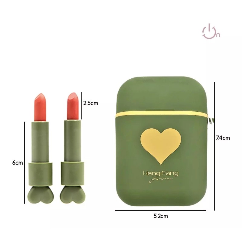 Tton Set Labiales Estuche Forma De Audífonos