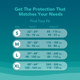 SUNKISS TrustPlus Overnight Adult Diapers with Tabs, Unisex Disposable Incontinence Briefs for Men and Women, Odor Control, Small, 12 Count