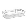 WENKO Wandablage Premium, Offener Wand-Caddy, Rostfreier Edelstahl/Kunststoff, 24 x 6,5
