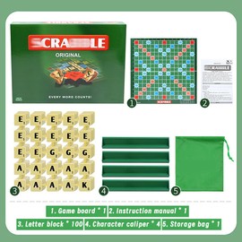 PyrrlicToy Rechtschreibung Spielkarte,Alphabet-Spiel,Fun Way to Make Every Word Count, Gesellschaftsspiel,for 2-4 Players,Ages 6+