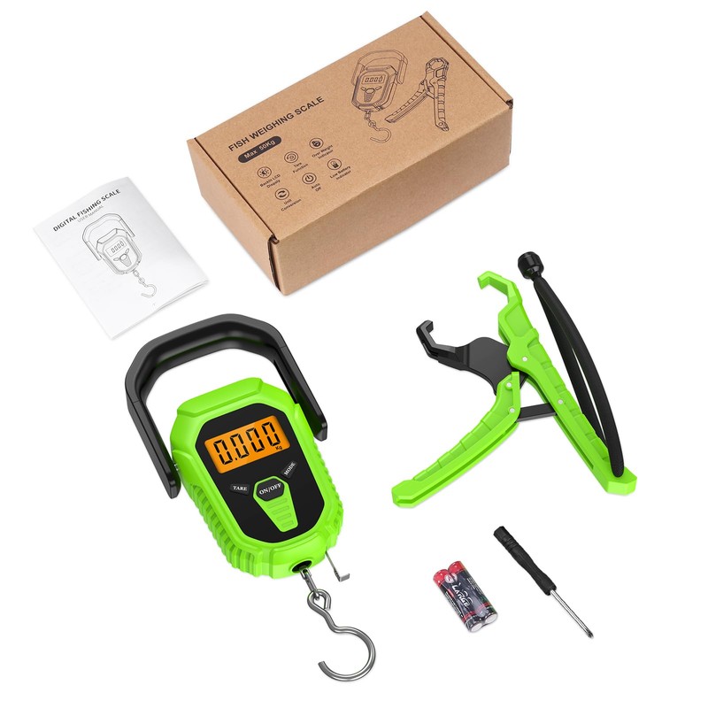 ORIA Fish Scale Digital, Fishing Scale with Ruler and Fish