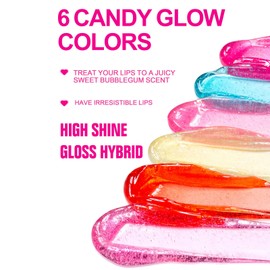 Hydrating Lip Oil，Lip Gloss Oil，Long Lasting Plumping Lip Gloss，Non-StickyTinted Lip Balm Lip Care Transparent Toot Lip Oil，Prevents Lip Lines and Dry Cracked Lips