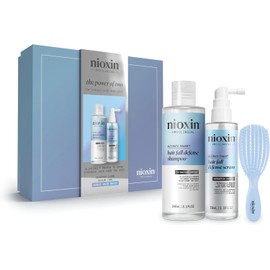 NIOXIN Ultimate Power Duo Hair Fall Defense Shampoo 240ml + Scalp Strengthening Serum 70ml – Limited Edition Hair Care Set for Thicker, Fuller, Stronger Hair