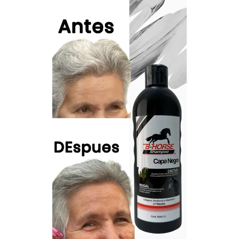 B-horse Shampoo Para Caballo Capa Negra 1l