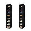 Berdeng Hanging Shoe Organizer for Closet with Side Mesh Pockets，Hat