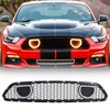 AMERICAN MODIFIED Front Upper Grille Compatible with 2015-2017 Ford Mustang