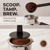 Black 2-In-1 Espresso Coffee Bean Spoon Tamping Scoop Tamper Tea