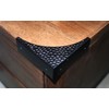 Foxwake Black Metal Corner Guards Decorative Wood Funiture, 2.56'' Box