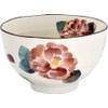 Ceramic Indigo Seasonal Rice Bowl, Camellia Size: Approx. φ4.3 inches