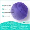 Kondoos Natural Wool roving, 2 OZ. Best Wool for Needle