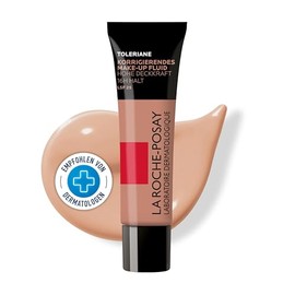 La Roche-Posay Toleriane Corrective Makeup Fluid with SPF 25, for Combination Skin to Oily Sensitive Skin, Up to 16 Hours Coverage Thanks to Thermal Water and Pigments, Colour: Light Beige No. 11, 30 ml