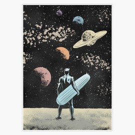 Silver Surfer Bumper Sticker Window Vinyl Decal 5"