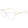 FEISEDY Crystal Cat Eye Reading Glasses Blue Light Blocking Reader