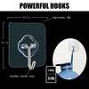 Adhesive Hooks, 32 Pack 33lb(Max) Sticky Hooks, Transparent Reusable Removable