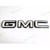 Auto GMC OVERLAY Front Rear Gloss Black White GMC Emblems