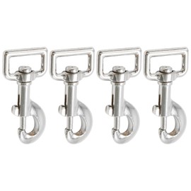 SYOWADA 4Pcs 3.15" Heavy Duty Swivel Snap Hooks, Metal Swivel Bolt Snap, Swivel Eye Bolt Snap for Using with Rope Chain Straps and Other Home Farm Gate Latch a Bucket Hanger