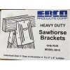 Heavy Duty EBCO Galvanized Steel Sawhorse Brackets 1 Pair MODEL