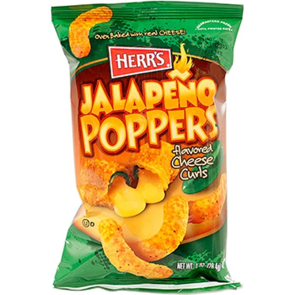 Herr's Jalapeno Poppers Flavored Cheese Curls - 17 oz.