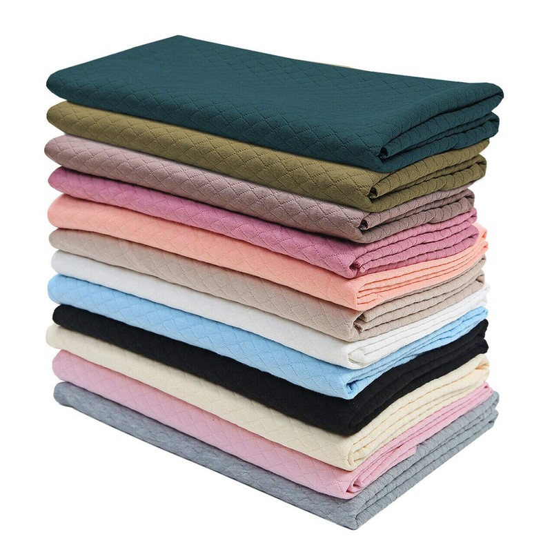 Quilted Jersey Knit Fabric Double Layer Knit Harlequin Diamond Outerwear