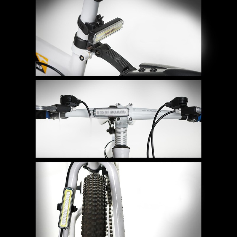 Bicycle Tail Light, Red + Colorful (Rainbow Color), Skateboard Light,