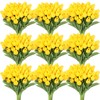 100 Pcs Artificial Tulip Real Touch Flowers False PU Tulips