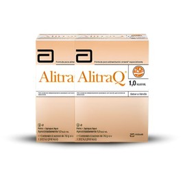 AlitraQ Abbott | Fórmula Semi-Elemental Especializada con L-Glutamina y L-Arginina | 76 g para 250 ml Sabor Vainilla | 2 Piezas