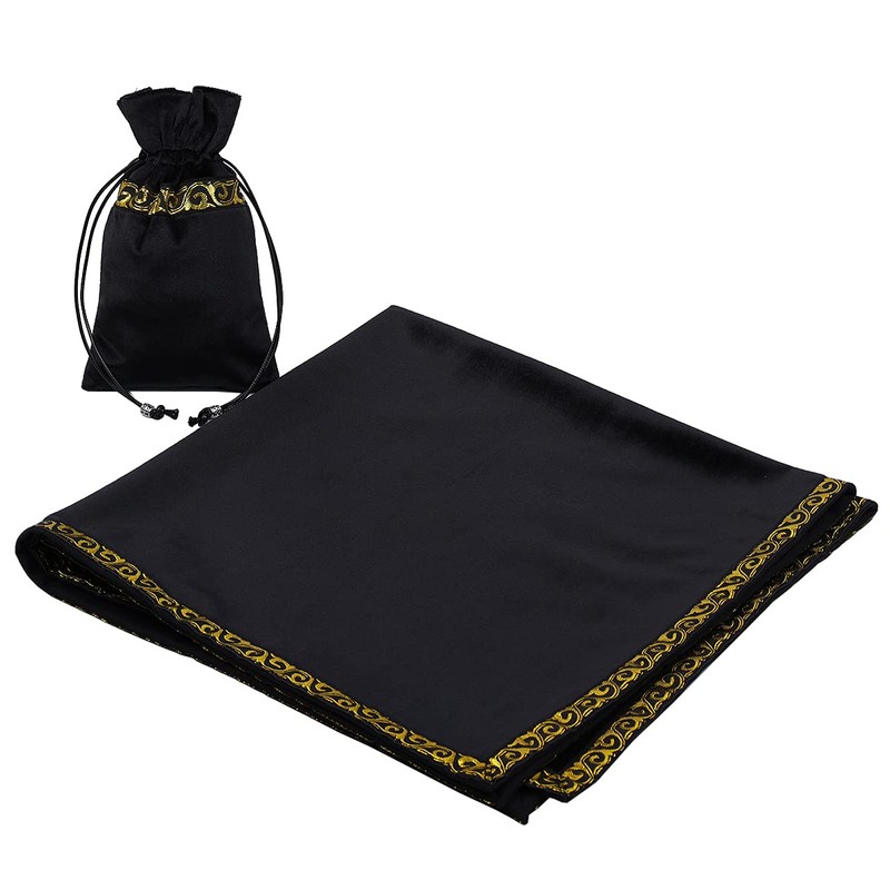 BLESSUME Altar Tarot Table Cloth Square Divination Wicca Velvet Cloth