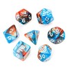 Nebula 2-Color Polyhedral Dice Set for Dungeons & Dragons (Blue