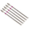 50pcs Flame Nail Drill Bit Carborundum Cuticle Remover Bits Kit
