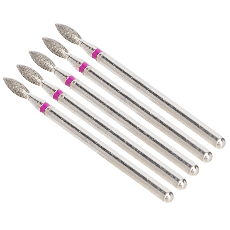 50pcs Flame Nail Drill Bit Carborundum Cuticle Remover Bits Kit