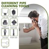 Drain Cleaner Combination Cutterhead Set, 7-Piece Drain Cleaner Spring Loaded