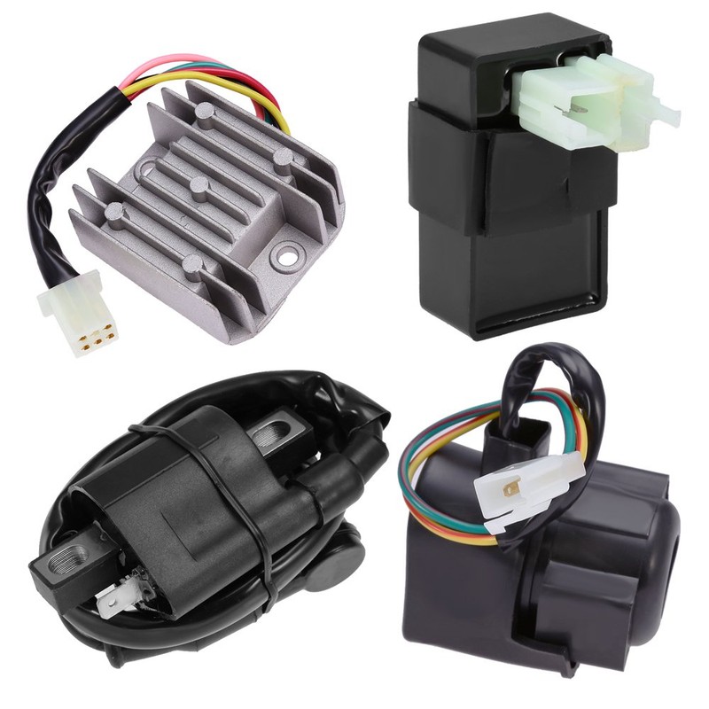 Ignition Coil 6 Pin CDI Voltage Regulator Rectifier Solenoid Relay