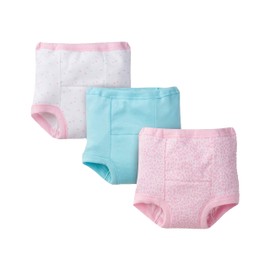 Gerber Baby Toddler Girl Training Pants, Pink Leopard, 3-Pack, 2T