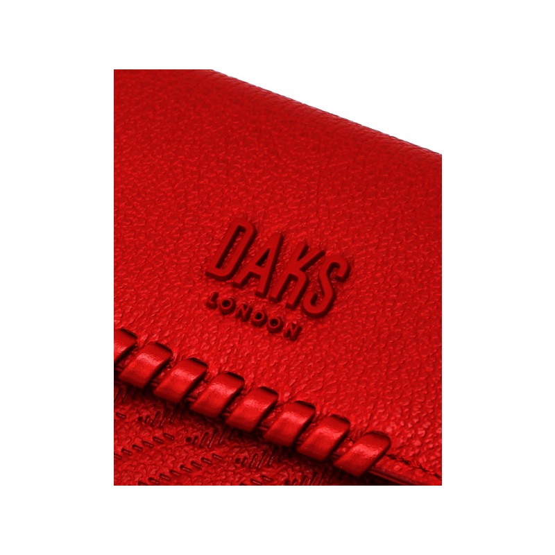 Daks (신세계강남점)DCHO5E182R2 25SSHOUSE CHECK 레드 로고배색 소가죽 카드지갑 (Shinsegae Gangnam)