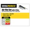 Central Pneumatic Air File With Flat Cut, Half Round, Round