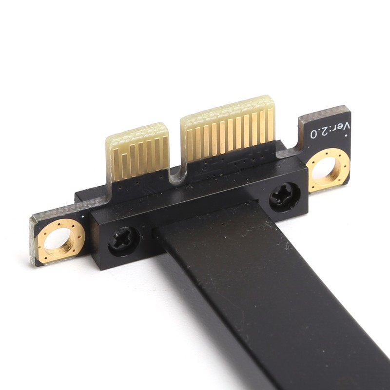 Extension Cable PCIE 1X Dual 90° Network Adapter with LED