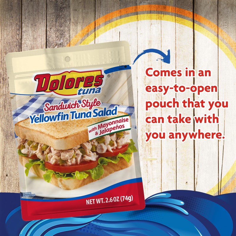 Dolores Chunk Light Yellowfin Tuna with Mayonnaise and Jalapeno Peppers,