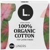 L. Ultra Thin Liners for Women, Regular Coverage, Organic Cotton